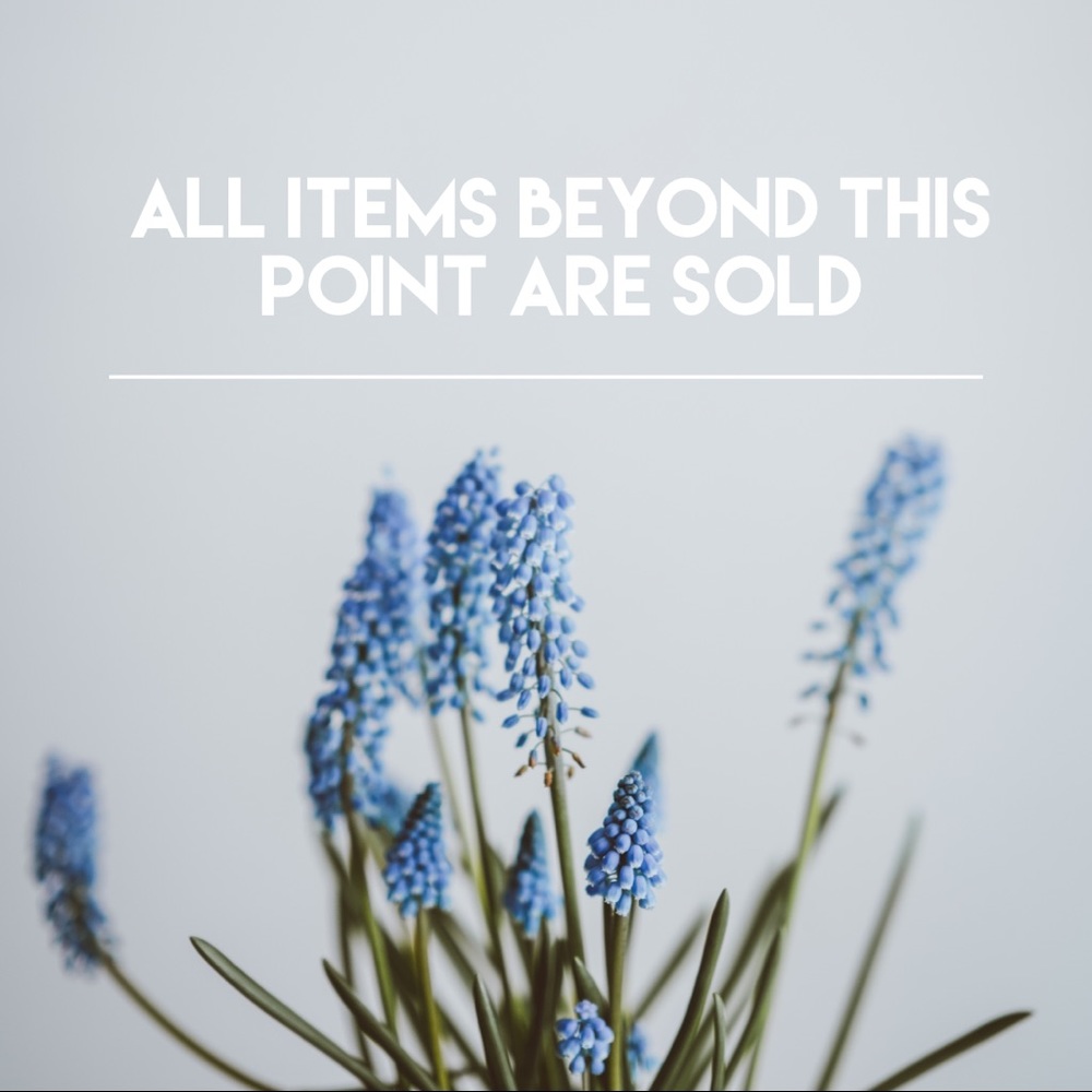 SOLD beyond this point!